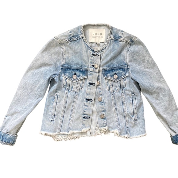 MCGUIRE Marfa Denim Jacket in Swiss Society Size XS - Picture 6 of 11